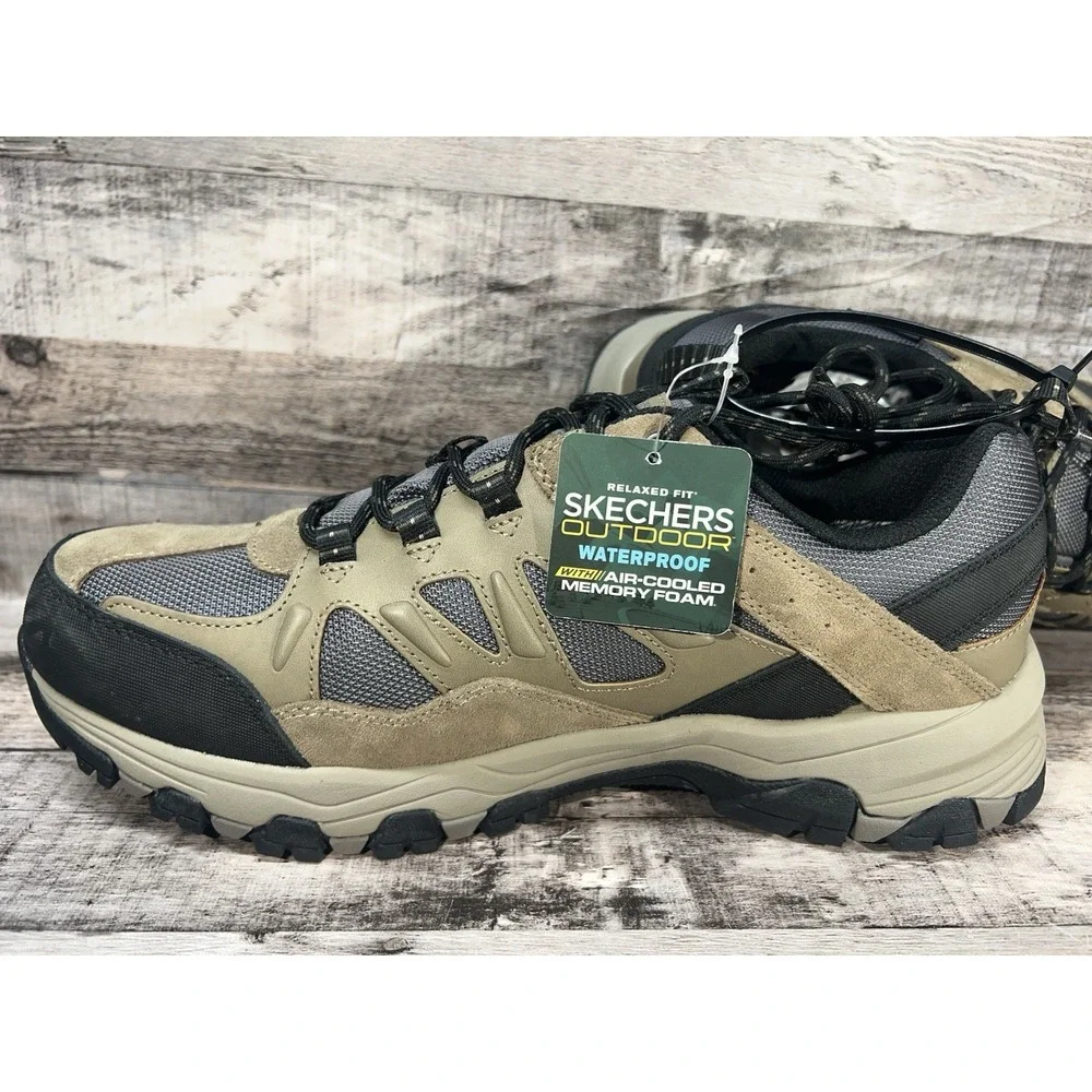 Skechers‎ Men's Waterproof Hiking Shoes Camping Brown Size 13